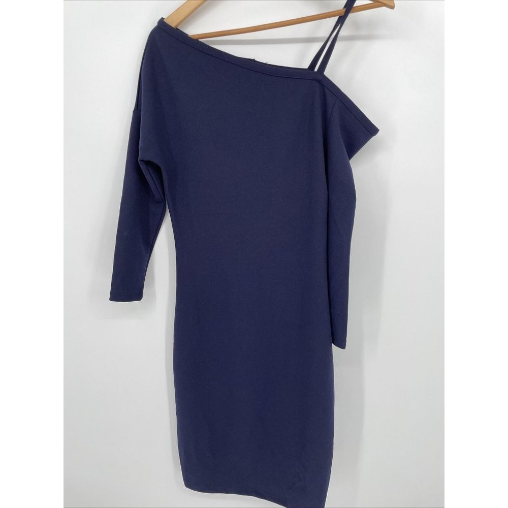 Max + Ash Women's Size S Blue One Sleeve Cocktail Evening Dress, NWT